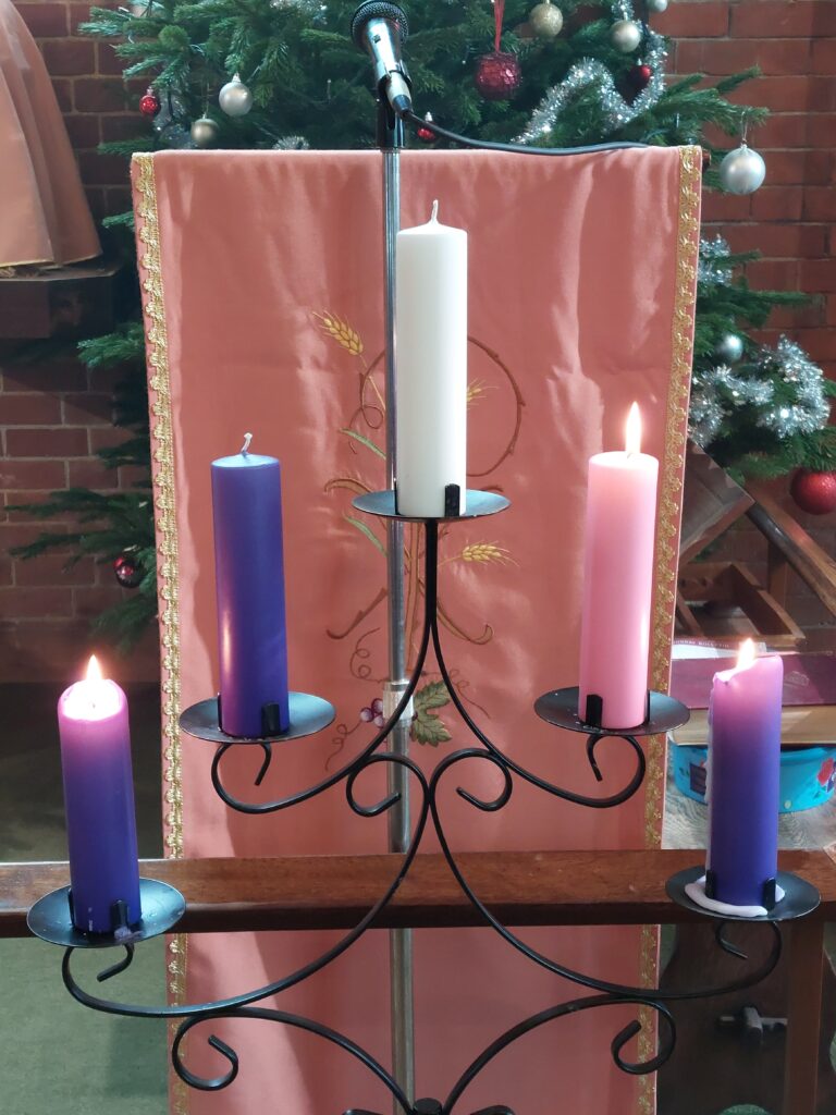 Candles for third Sunday of Advent