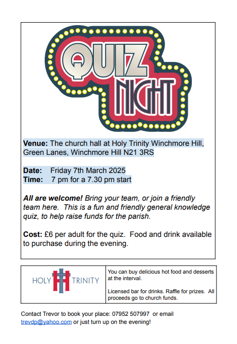 Quiz on 7th March